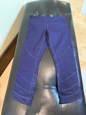 lululemon athletica Navy Perforated Workout Leggings